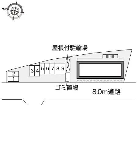 ★手数料０円★川越市南台２丁目 月極駐車場